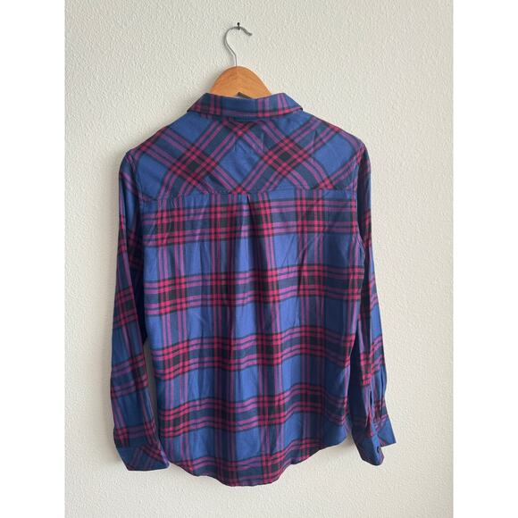 Rails blue and red plaid button up - Picture 4 of 5